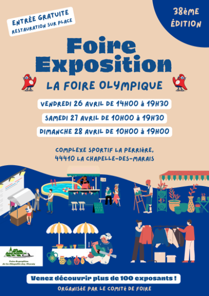 Retrouvez APIS PMR à La Foire Exposition de La Chapelle des Marais du 26 au 28 avril!